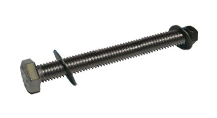 3/8" X 3" 18-8 S.S. Bolt TFL With Assembly